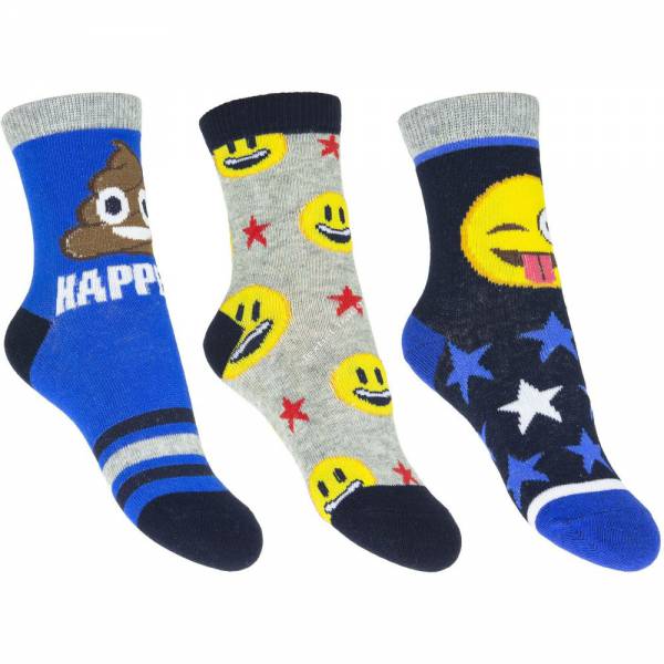 Emoji 3 darabos zokni szett