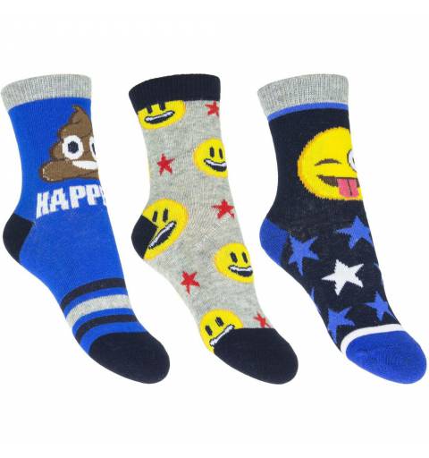 Emoji 3 darabos zokni szett