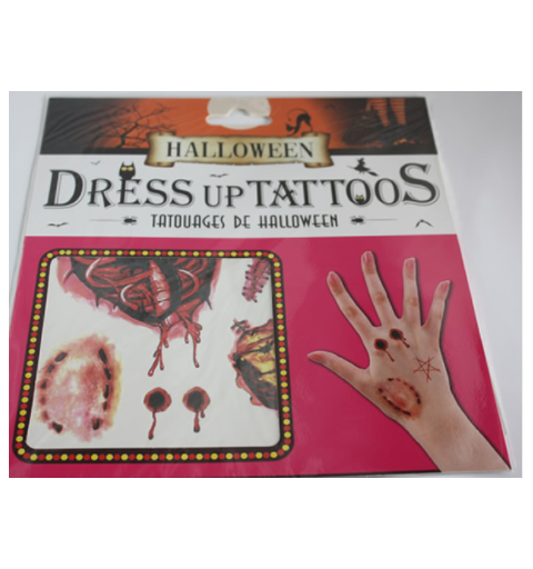 Halloween Harapás Tetoválás...