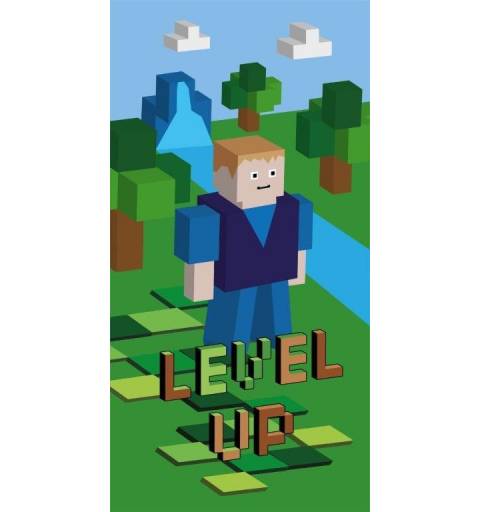 Minecraft Level Up Törölköző
