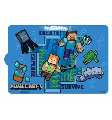 Minecraft Kék Tányéralátét