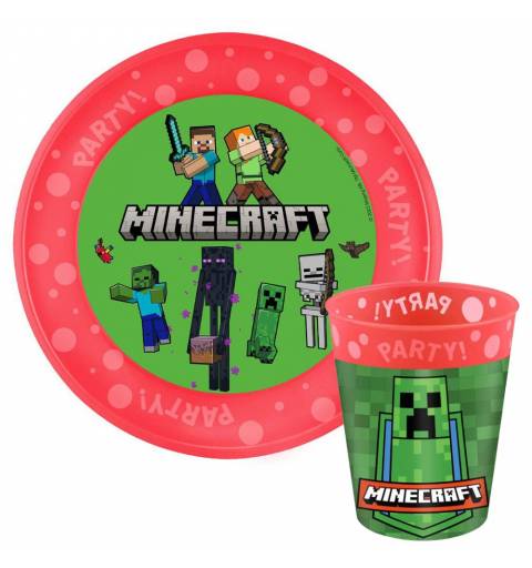 Minecraft 2 Részes Étkészlet