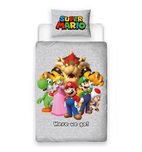 Super Mario Szürke Ágynemű