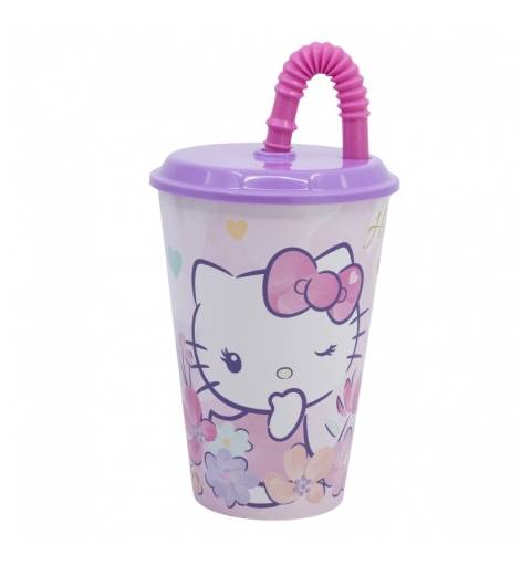 Hello Kitty Szívószálas Pohár