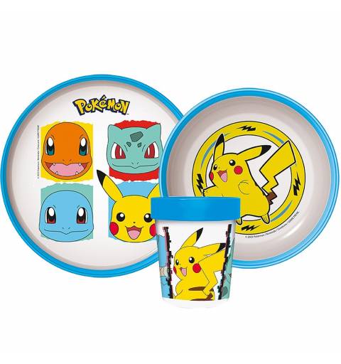 Pokemon Műanyag Étkészlet