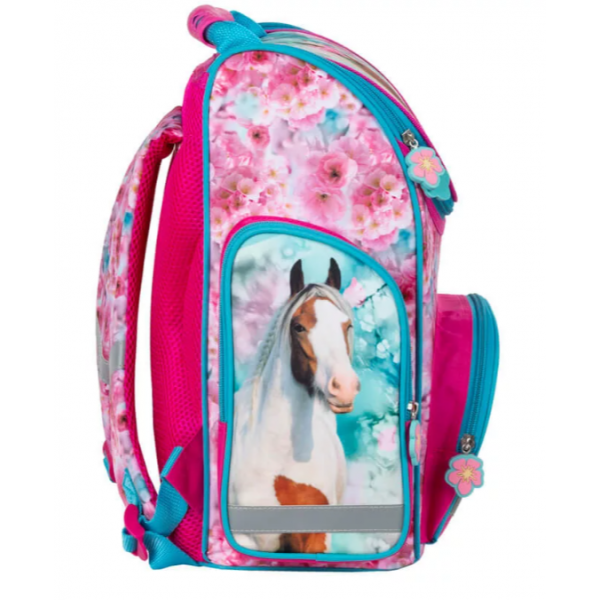 Horse Ergonomic School Bag with Magnet Lock