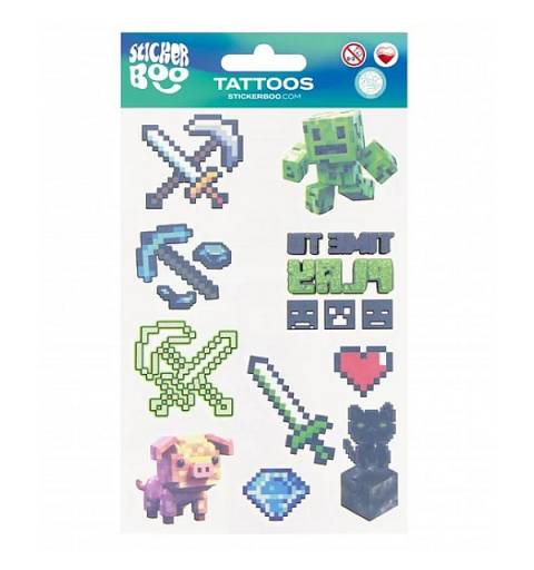 Minecraft Tetováló Matrica