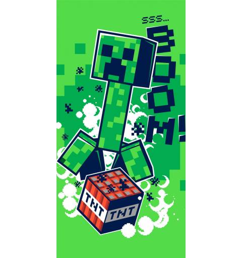 Minecraft Zöld Törölköző